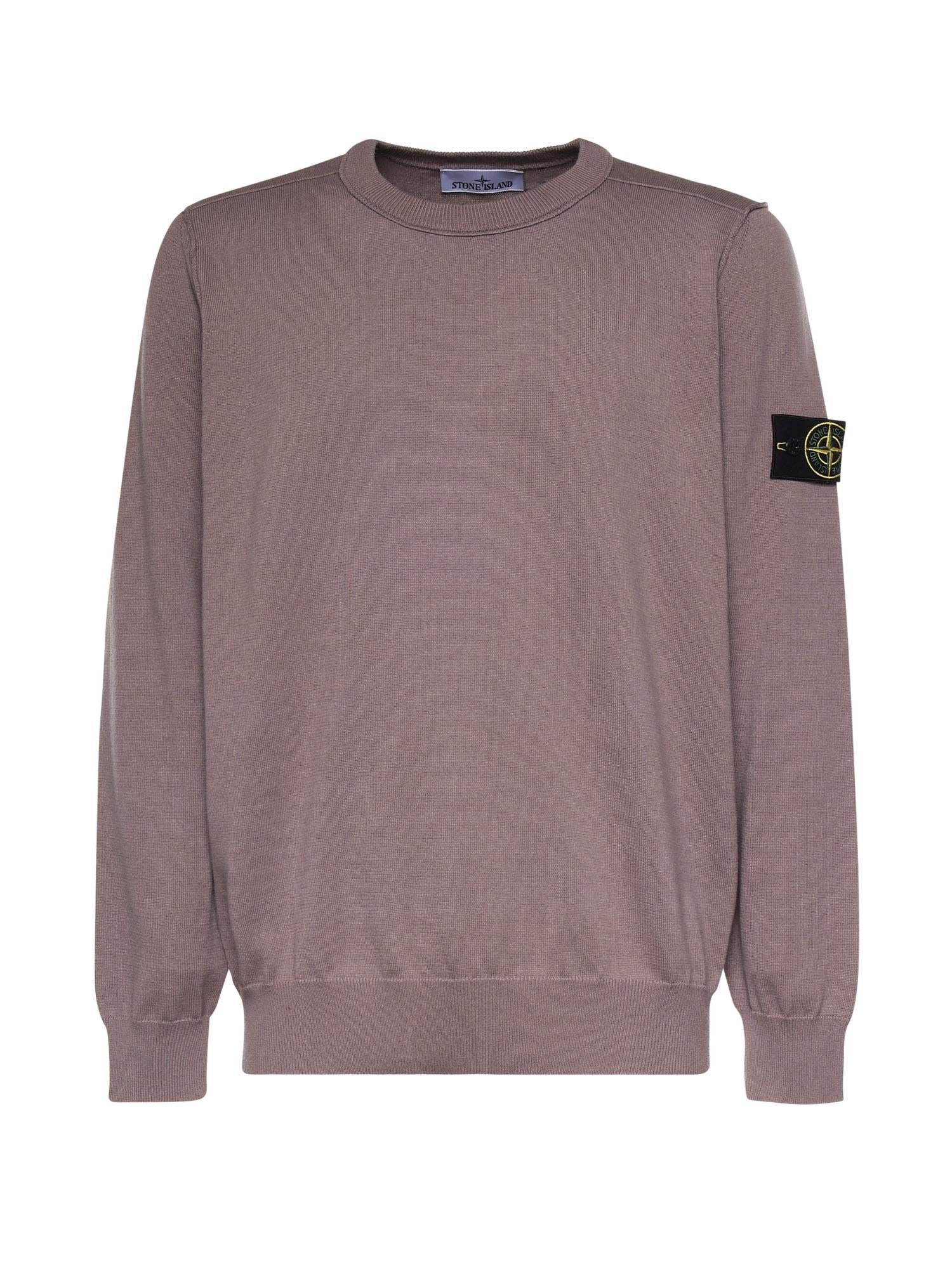 Maglione in cotone con logo L1S155100053 S00B2V008F STONE ISLAND 