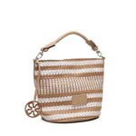 Borsa Secchiello Stefanie 73BS8ZL03 STEFANIECUOIO/BIANCO V° 73 
