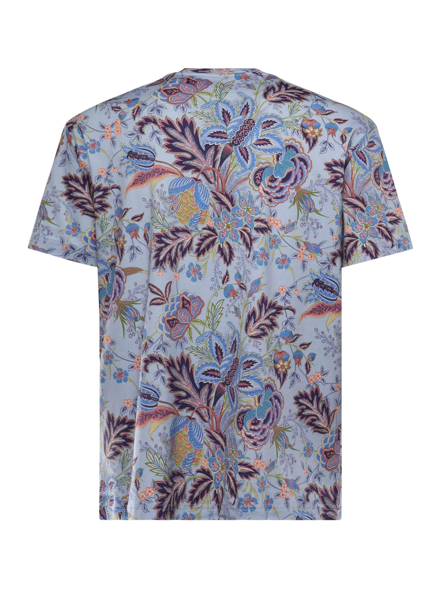 T-shirt con stampa floreale MRMA0002 AK940X0880 ETRO 