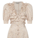 Mini abito in jacquard di seta stampata FABX4297F4670 1682 ALESSANDRA RICH 