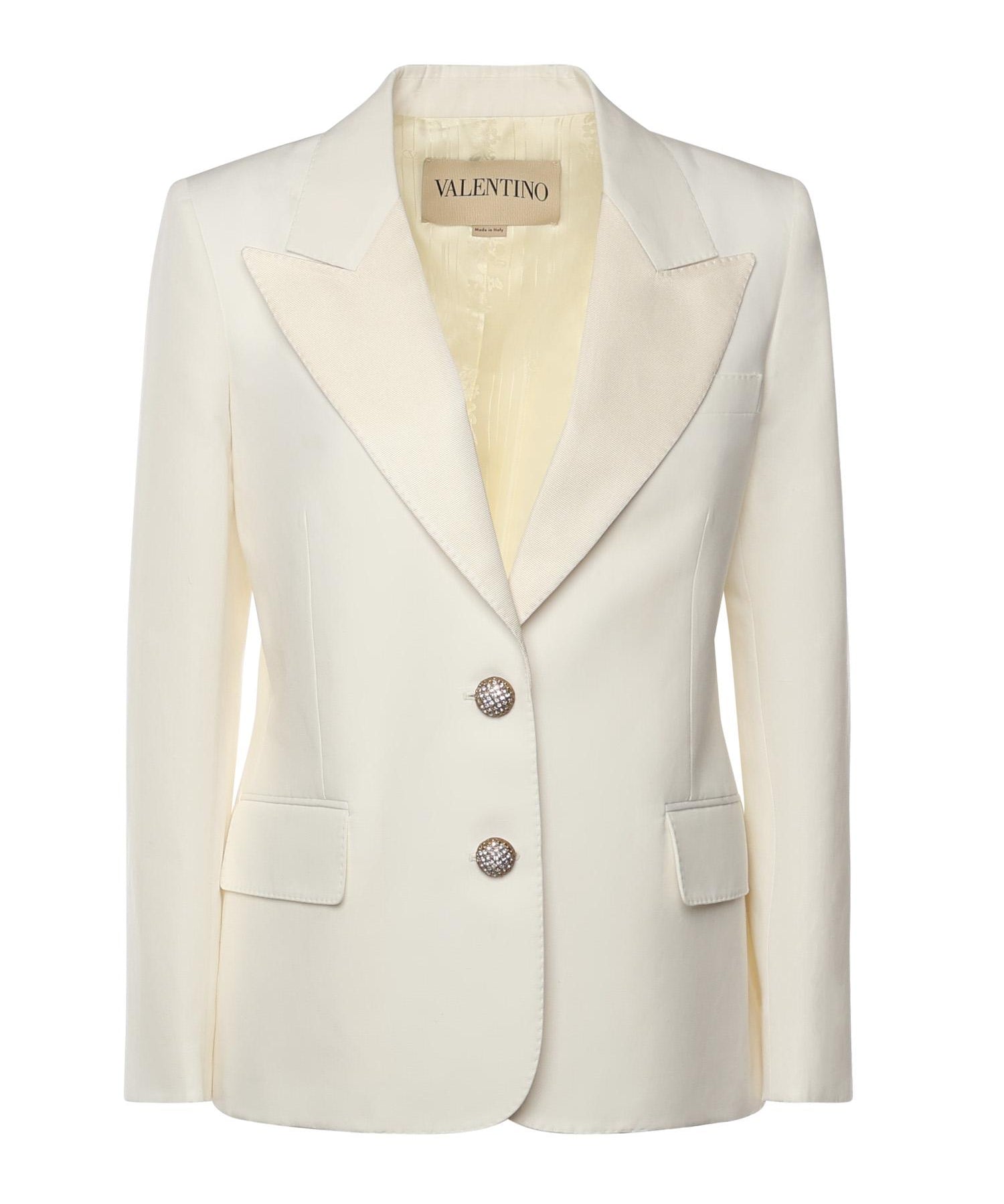Blazer monopetto in cotone e lino 7B3CE465 8T1A03 VALENTINO GARAVANI 