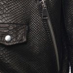 Giubbotto Push in pelle PUSH IT PYTHONNERO GIULIANO GALIANO 