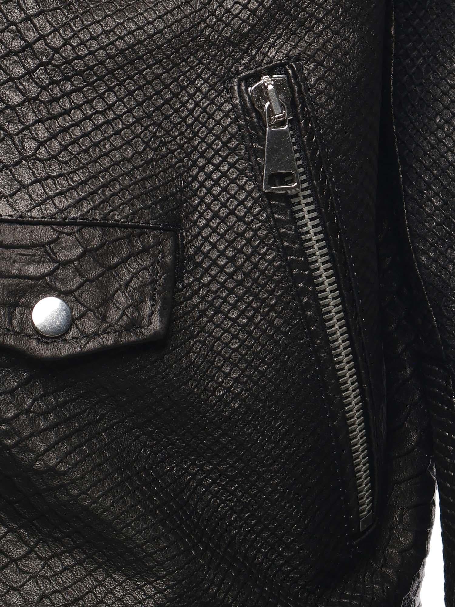 Giubbotto Push in pelle PUSH IT PYTHONNERO GIULIANO GALIANO 