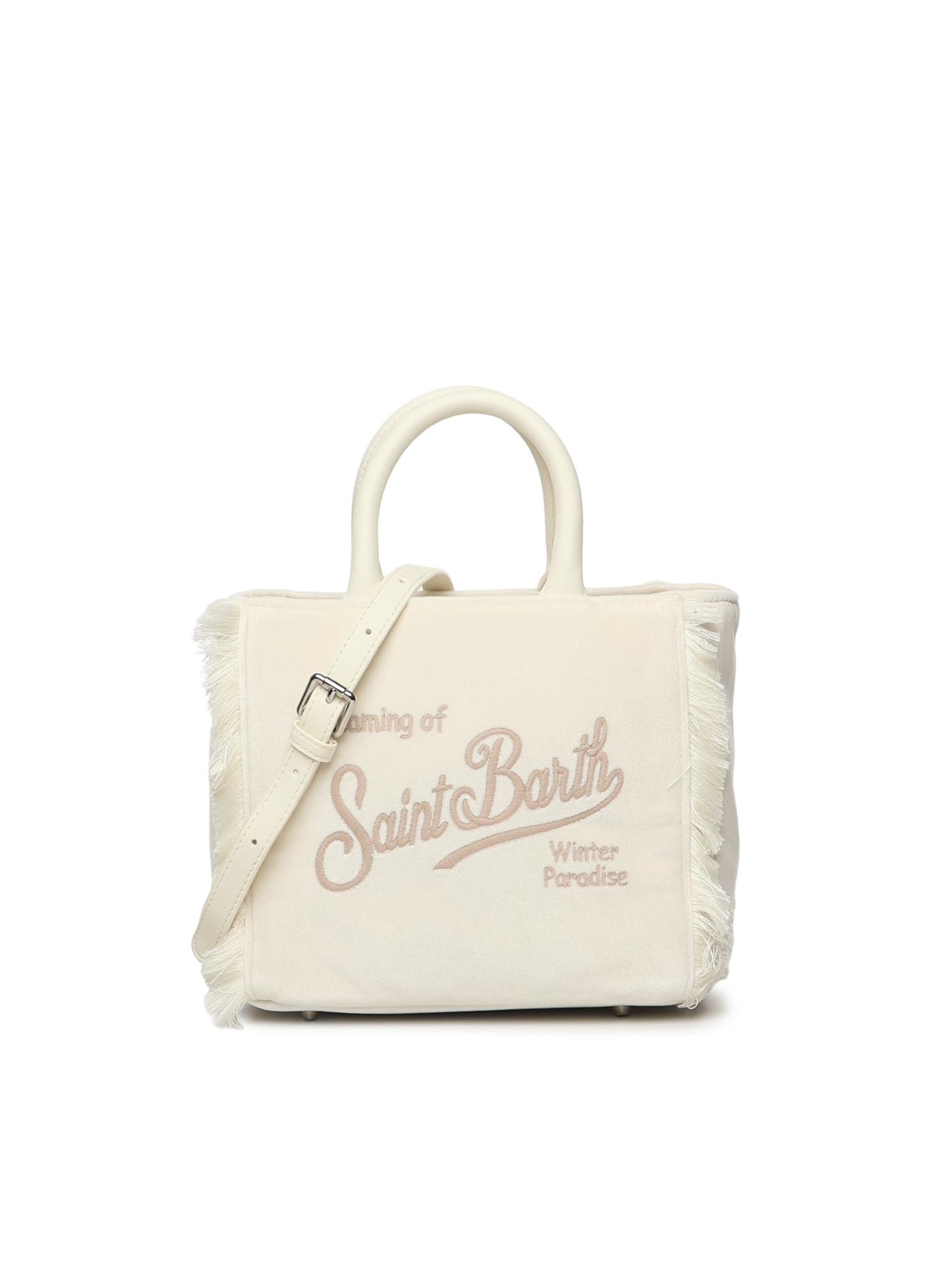 Mini bag Vanity velvet con logo VAMI027 01320I MC2 SAINT BARTH 