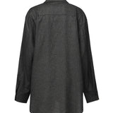 Camicia Oversize Georgina T160901B TNW045GREY MELANGE THE ANDAMANE 