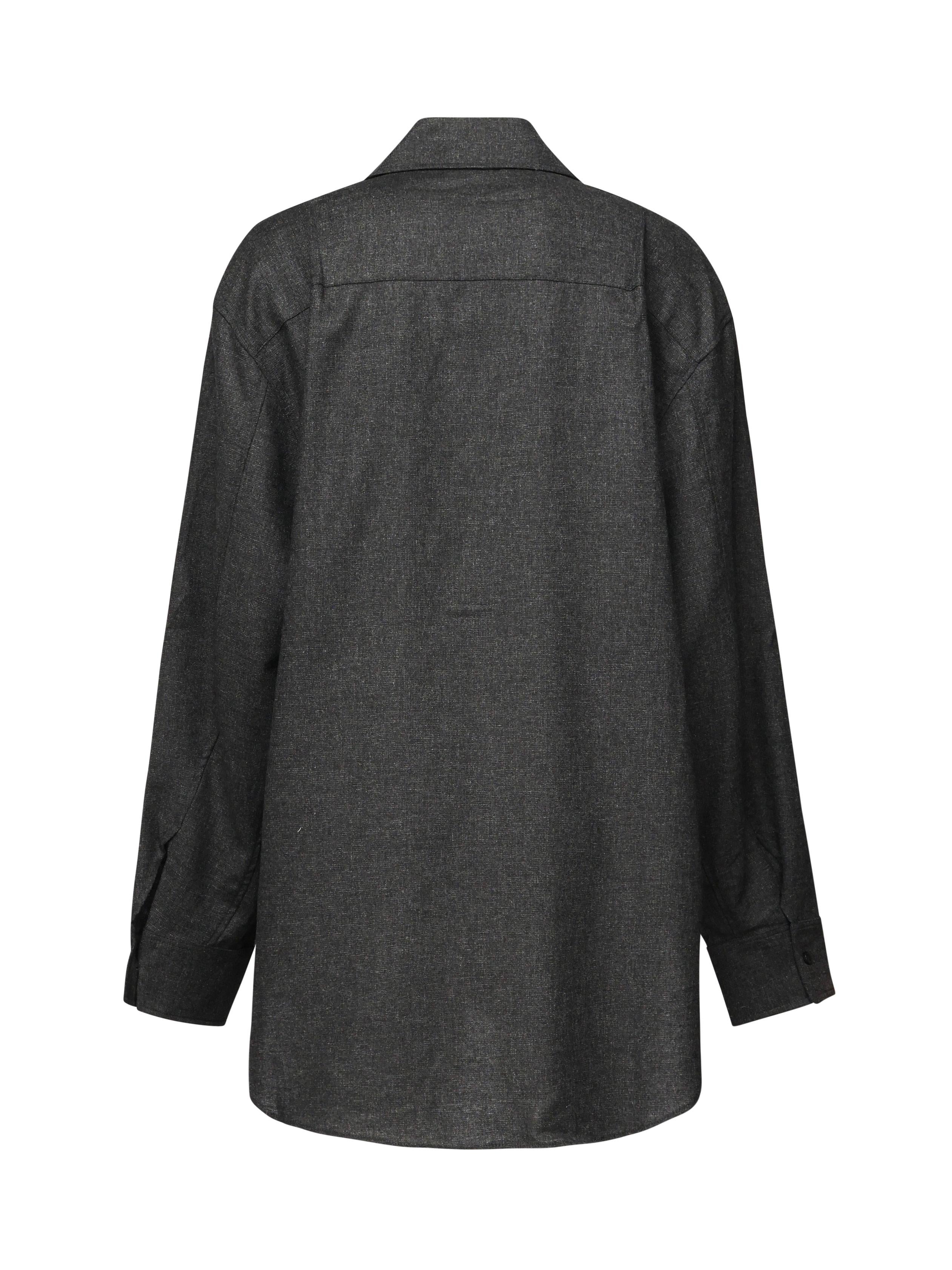 Camicia Oversize Georgina T160901B TNW045GREY MELANGE THE ANDAMANE 