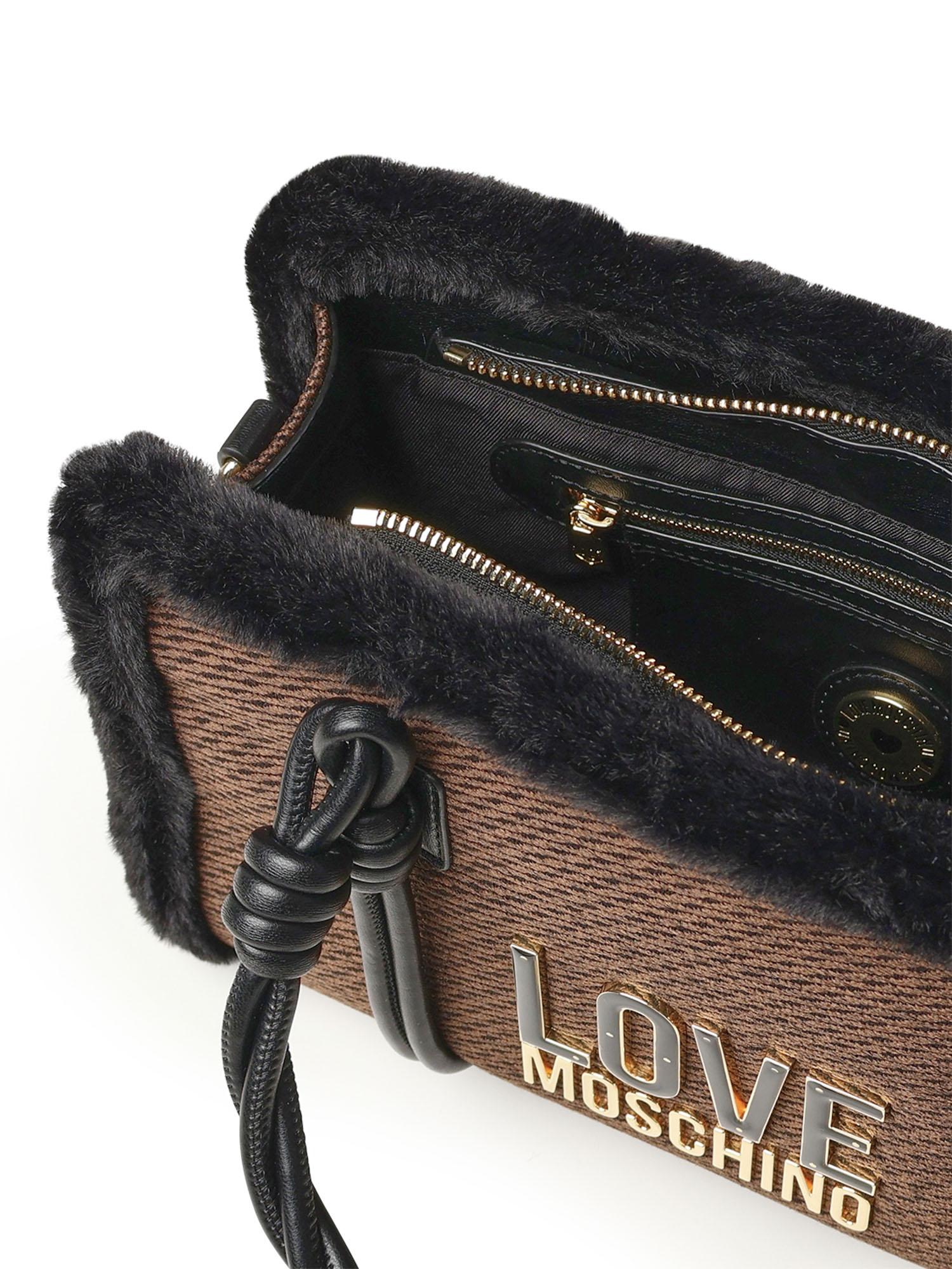 Borsa a mano con logo JC4387PP0NKH1 00A LOVE MOSCHINO 