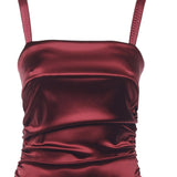 Abito drappeggiato in raso stretch F6TYJT FURADR2723 DOLCE & GABBANA 