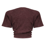 T-shirt cropped annodata<BR/> 3447250000027  MAGDA BUTRYM 
