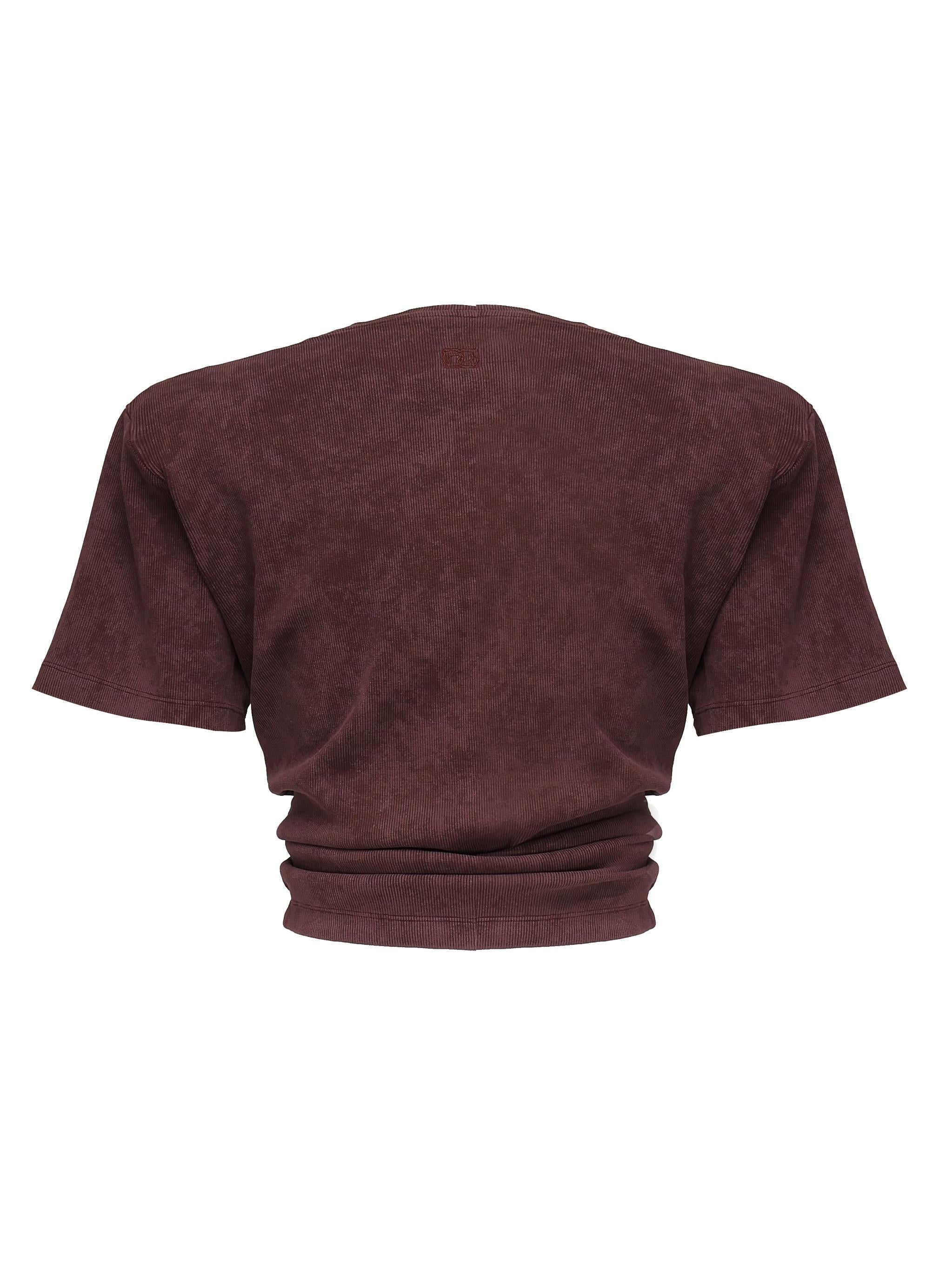 T-shirt cropped annodata<BR/> 3447250000027  MAGDA BUTRYM 