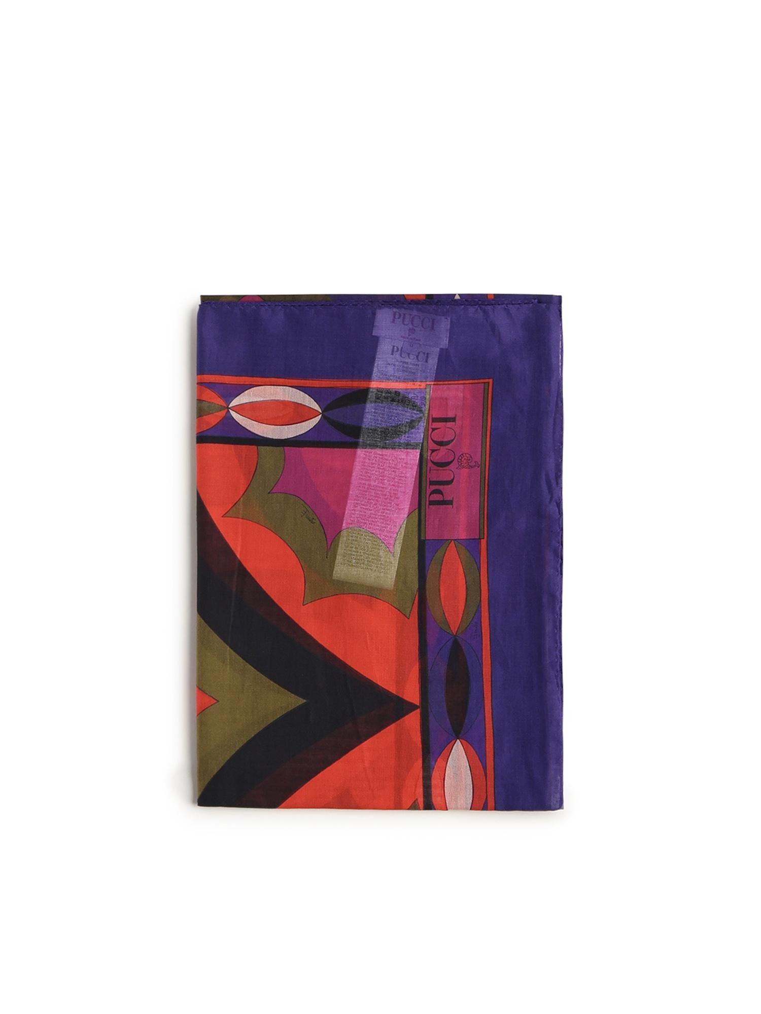 Pareo con stampa in cotone 5UPD05 5U974028 PUCCI 