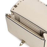 Mini bag con catena Rockstud in vitello granato 8W2P0Y59 VSHI16 VALENTINO GARAVANI 