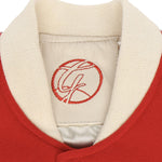 Bomber Varsity in nappa e tessuto VARSITY NAPPAROSSO GIULIANO GALIANO 