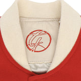 Bomber Varsity in nappa e tessuto VARSITY NAPPAROSSO GIULIANO GALIANO 