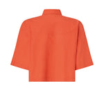 Camicia cropped con dettagli metallici 106826 A2LDA99 PINKO 