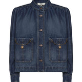 Giacca arricciata in denim CH26SDV09258 4A1 CHLOÉ 