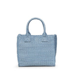 Borsa shopper piccola Beach in rafia con logo Love Birds 106832 A39YE5Y PINKO 