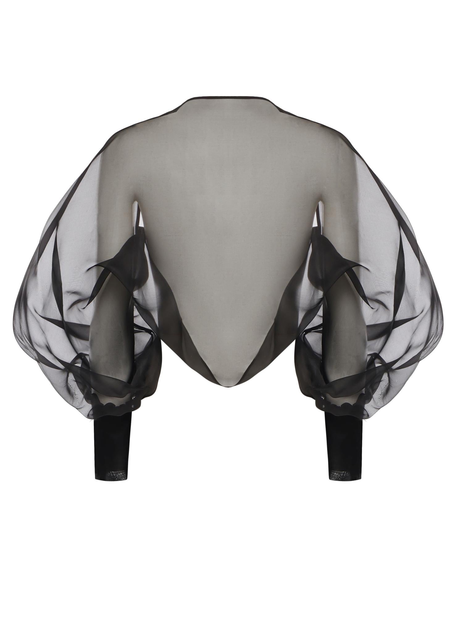Coprispalle in organza di seta 80AJQ52A N0193899 GENNY 