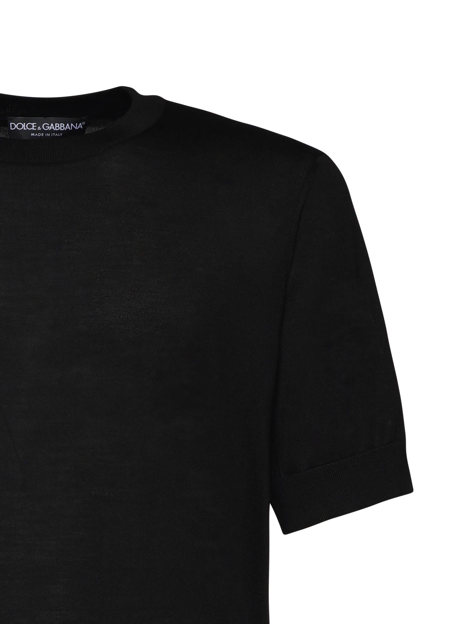 Maglia girocollo in seta GXX03Z JBSO5N0000 DOLCE & GABBANA 