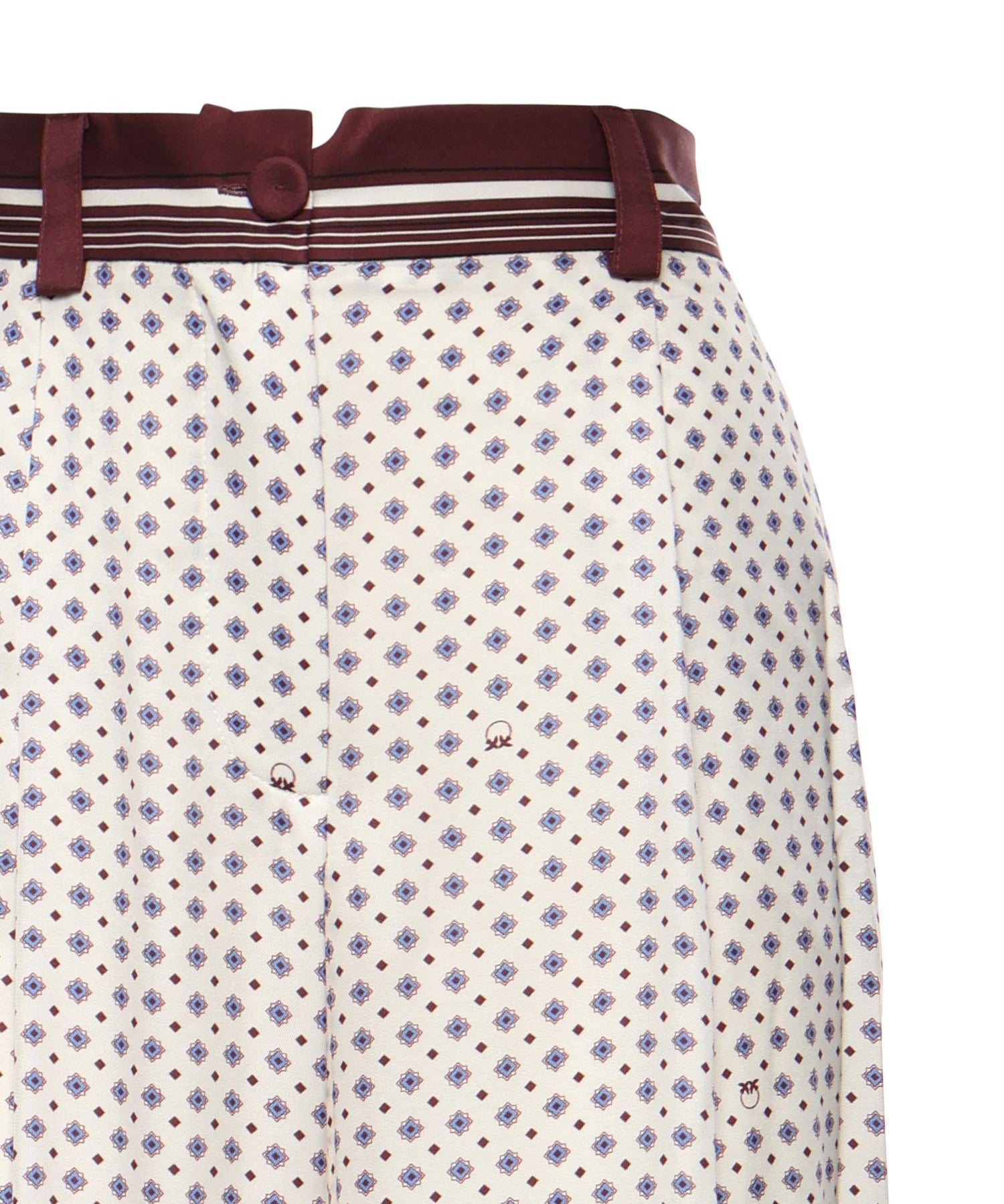 Pantaloni con motivo cravatteria 106203 A31KBBA PINKO 