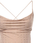 Abito slipdress lungo con strass 106299 A32XQ24 PINKO 
