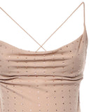 Abito slipdress lungo con strass 106299 A32XQ24 PINKO 