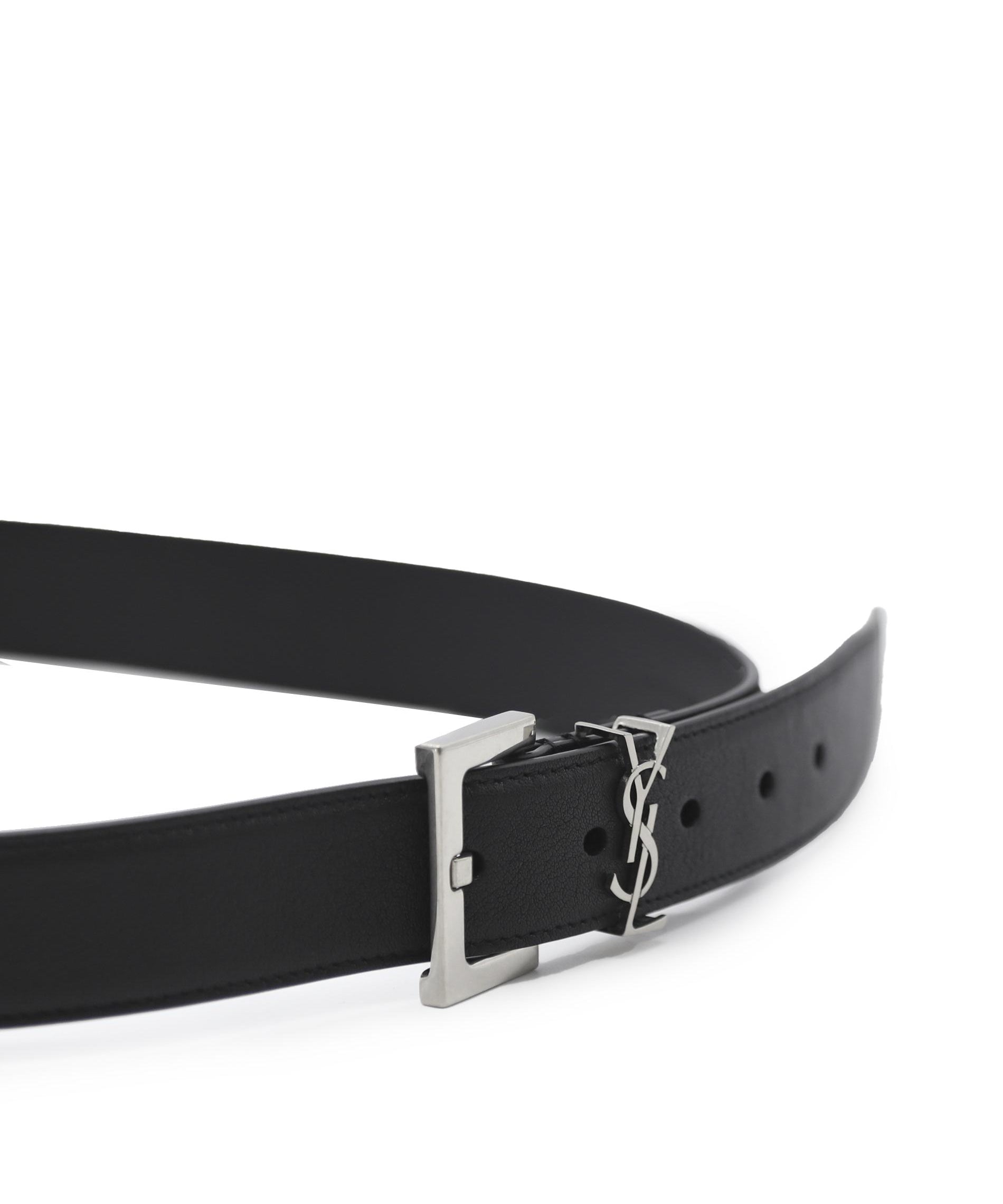 Cintura cassandre in pelle liscia<BR/> 634440 BRM0E1000 SAINT LAURENT 