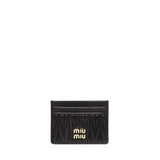 Portacarte in nappa matelassé 5MC076 AF6QF0201 MIU MIU 