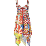Abito con stampa Carretto in seta F6J1ST GDS12HH96D DOLCE & GABBANA 