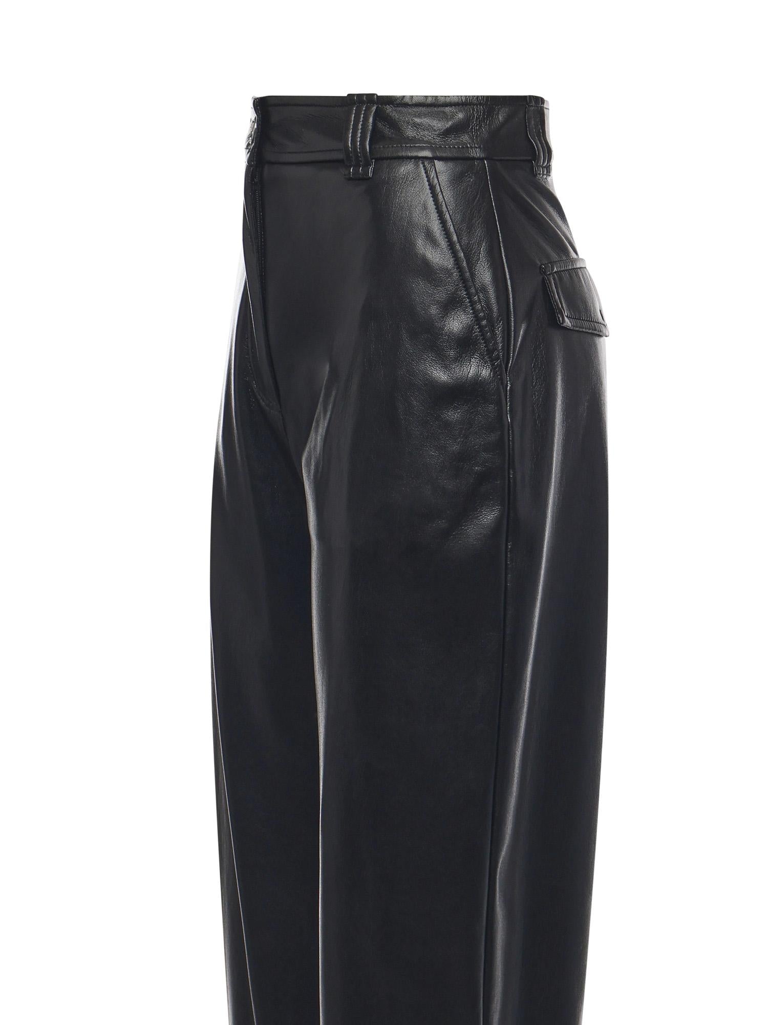 Pantaloni balloon effetto pelle soft touch 105371 A2P4Z99 PINKO 