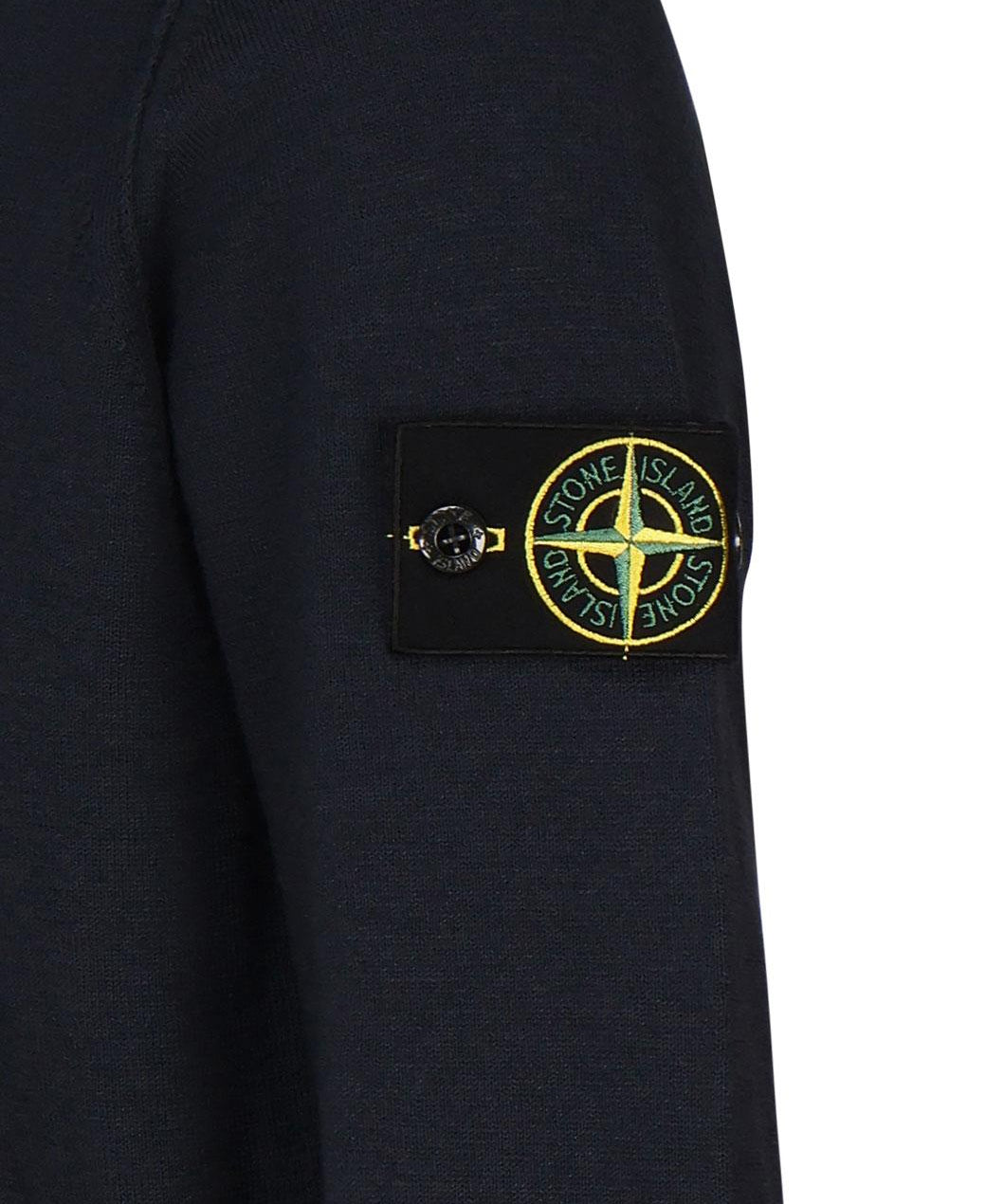 Maglione girocollo con piccoli risvolti K1S155100052 S00B0V0020 STONE ISLAND 