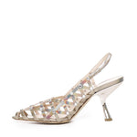 Décolleté in pelle metallizzata CHARLIE S2402 IRIDEALBA ALCHIMIA 