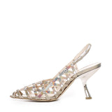 Décolleté in pelle metallizzata CHARLIE S2402 IRIDEALBA ALCHIMIA 
