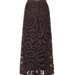 Gonna midi in crochet geometrico 106353 A354M05 PINKO 