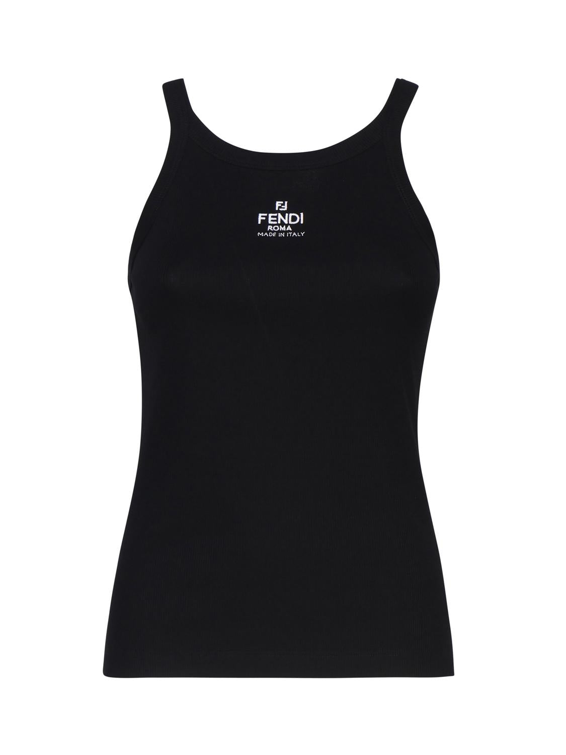 Top a costine in cotone FS7966 ANQMF0GME FENDI 