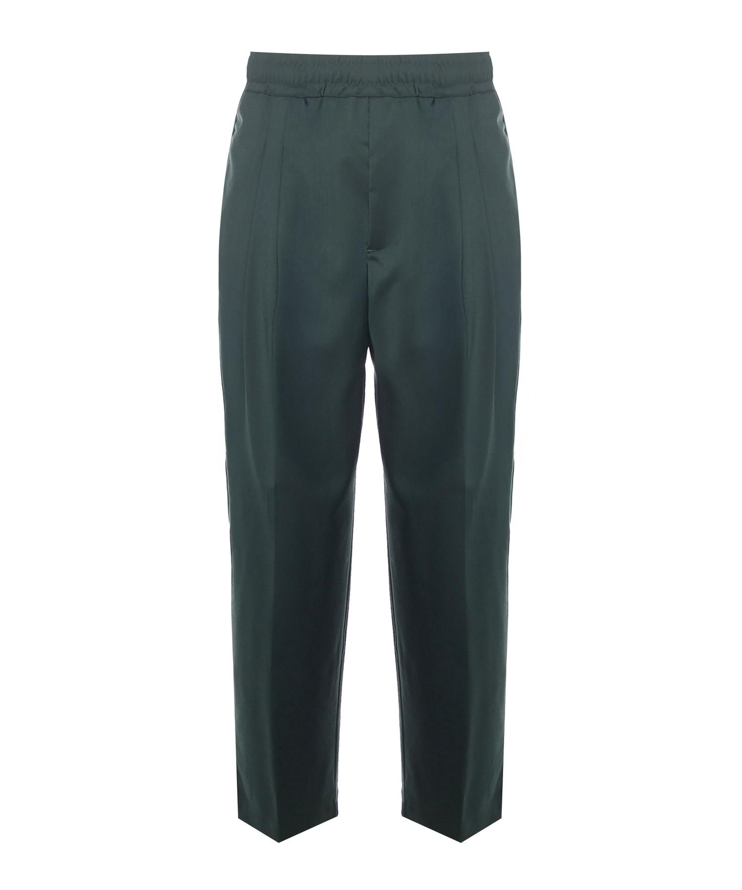 Pantaloni in fresco lana<BR/> NIKLAS VERDE SCURO GIULIANO GALIANO 