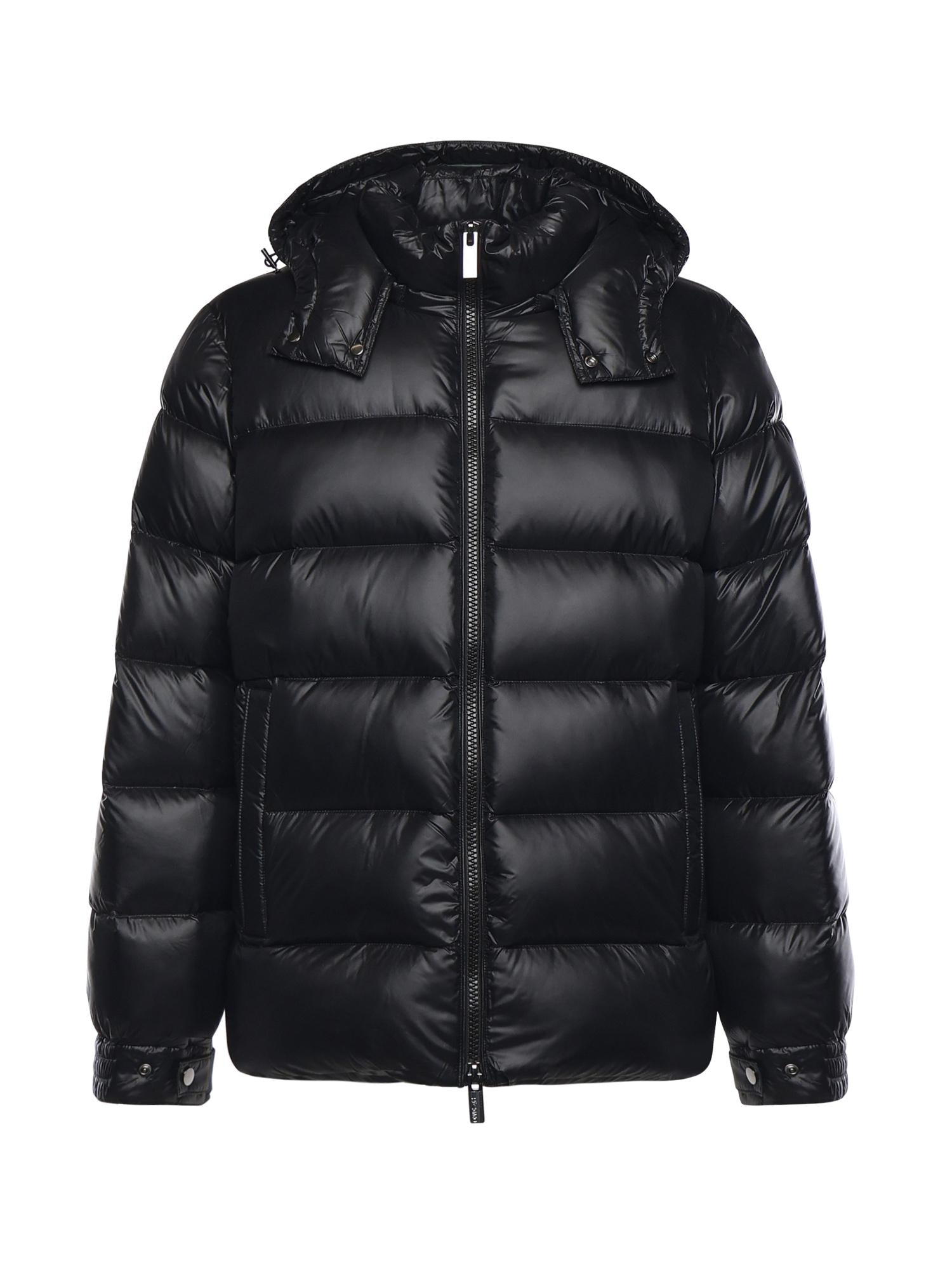 Piumino in nylon con logo HE9440035 NERO HESKIMO 