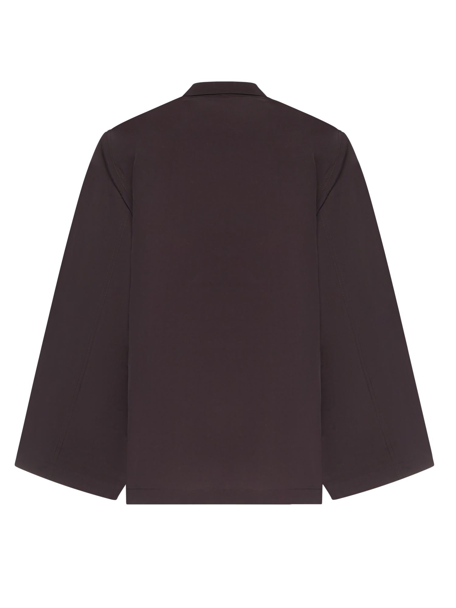 Giacca in popeline AA9V1285W144C 413 ALAIA 