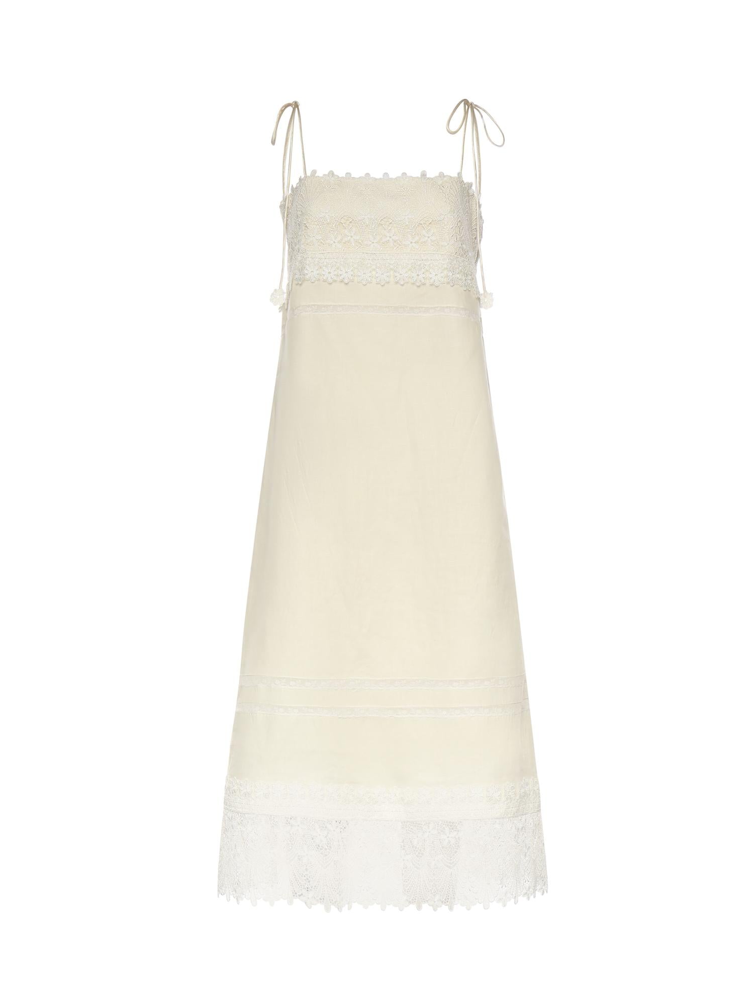 Abito midi in lino 8B3VAJM5 9M4A03 VALENTINO GARAVANI 