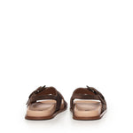 Sandalo Christine in satin A57175 CIOCCOLATO CARMENS 