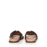 Sandalo Christine in satin A57175 CIOCCOLATO CARMENS 