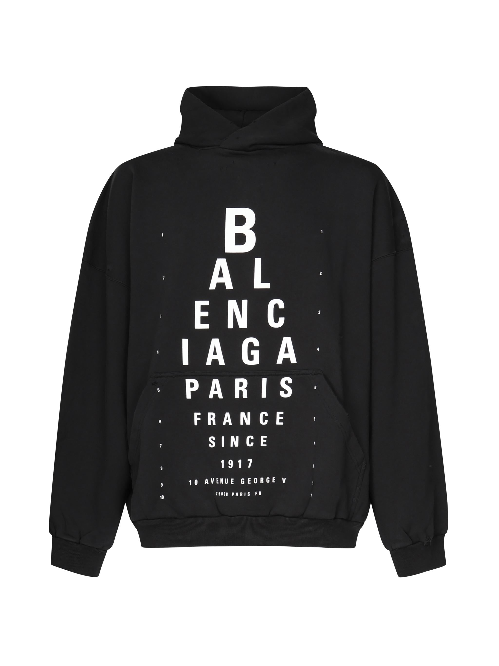 Felpa Optical oversize 803265 TRVU79034 BALENCIAGA 