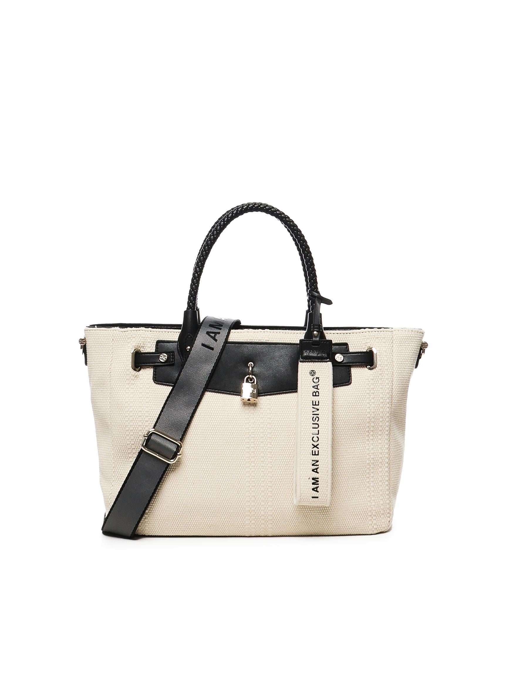 Borsa a spalla Rebecca 73BS8VY01 REBECCAOFF WHITE/NERO V° 73 