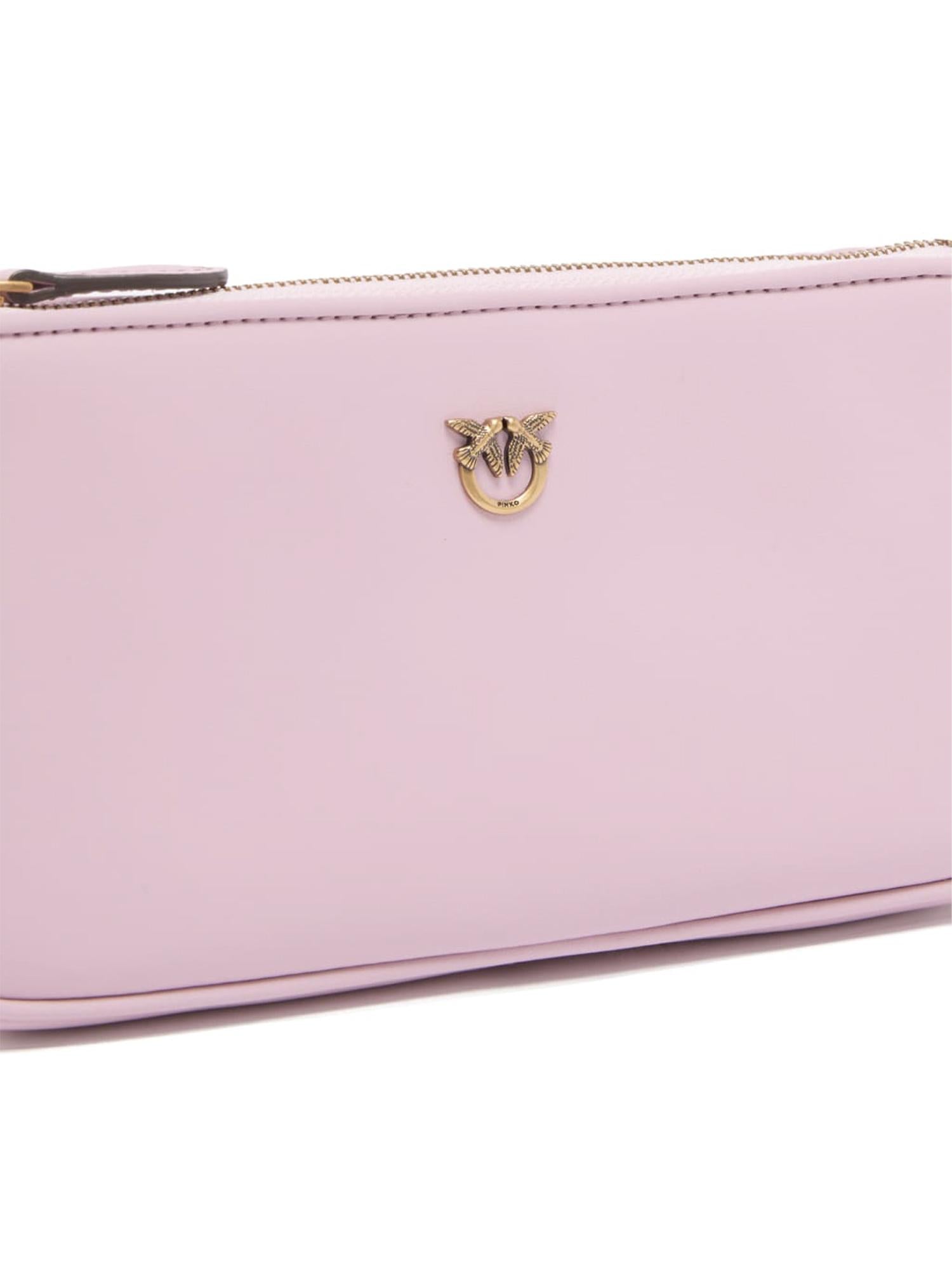 Borsa a tracolla Mini Half Moon Horizontal in pelle 105069 A0QOP26Q PINKO 