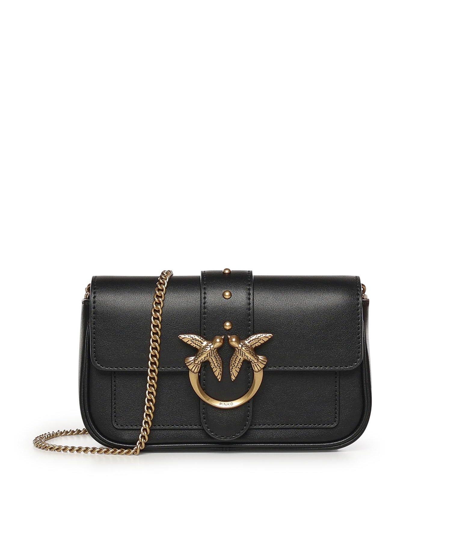 Borsa piccola pocket Love Bag One Simply in pelle 100061 A0F1Z99Q PINKO 