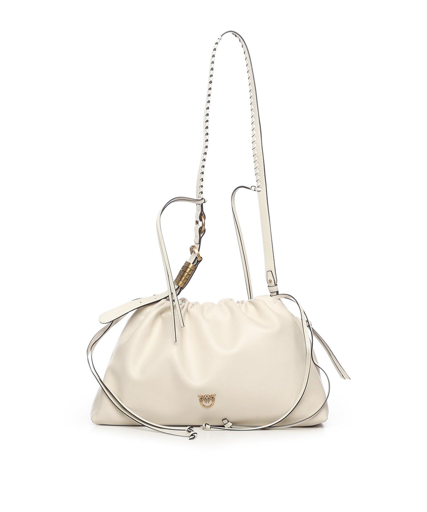 Borsa Clutch a spalla grande in pelle<BR/> 105825 A0QOZ14Q PINKO 