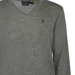 Maglia con scollo a V e logo<BR/> 710946142 002 POLO RALPH LAUREN 