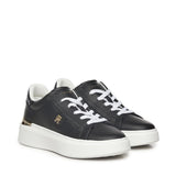 Sneakers in pelle con monogramma<BR/> FW0FW08631 BDS TOMMY HILFIGER 