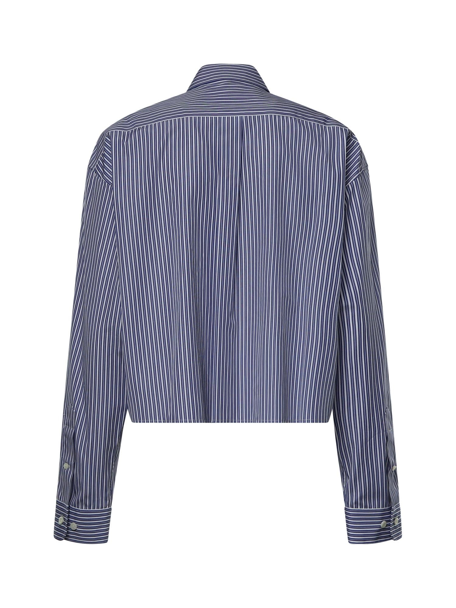 Camicia in popeline con logo MK2047 195DF098Z MIU MIU 