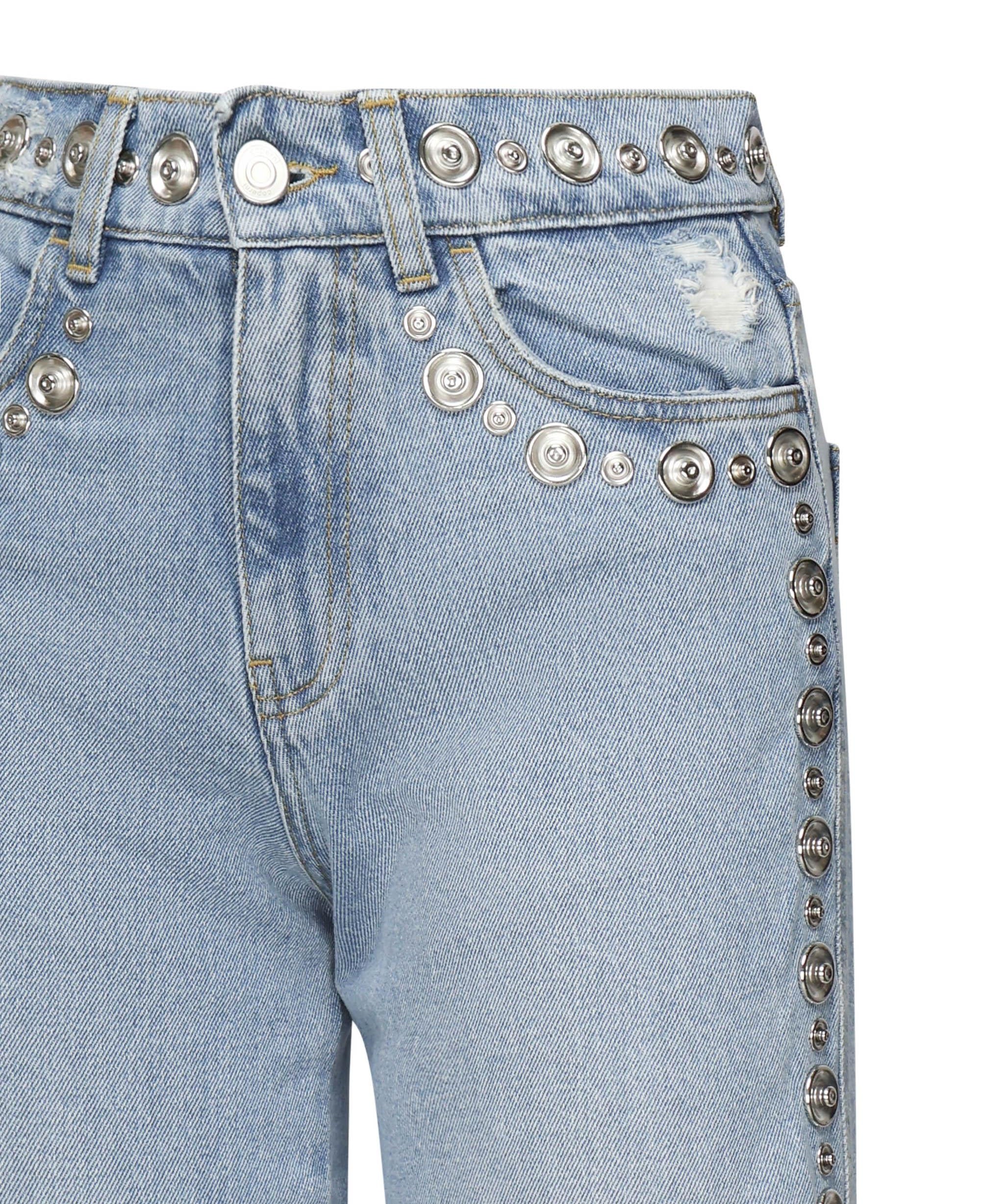 Jeans in denim di cotone con borchie COPP95STF2008 BLU COPERNI 